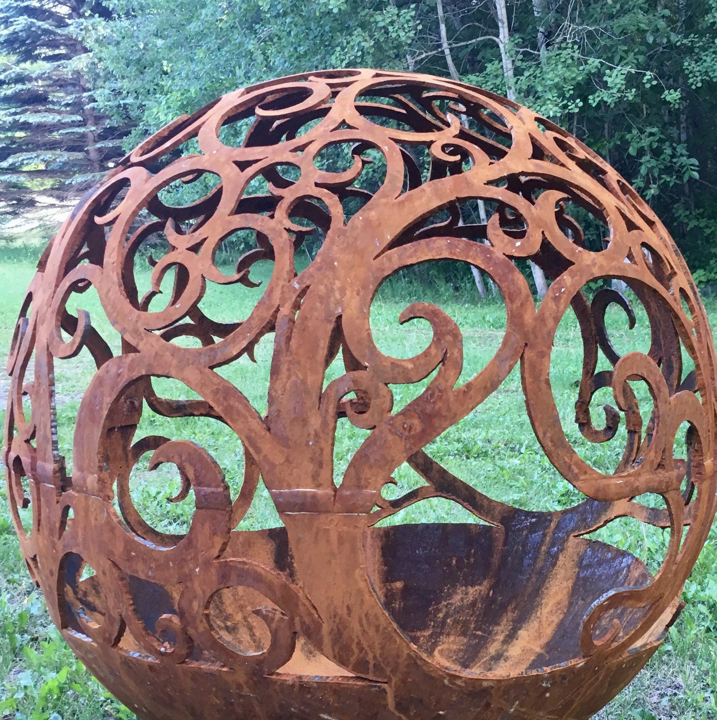 WAVES FIREBALL FIRE PIT 37.5” Fireballfirepits.com