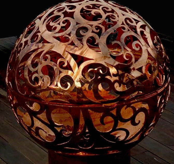 WAVES FIREBALL FIRE PIT 37.5” Fireballfirepits.com