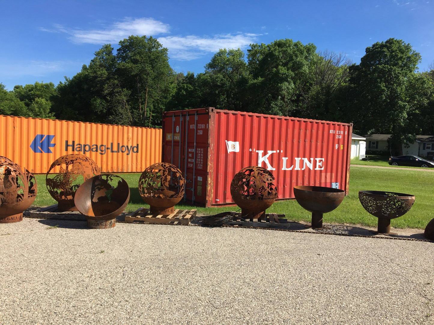 IVY SCROLL FIRE BALL FIRE PIT 37”