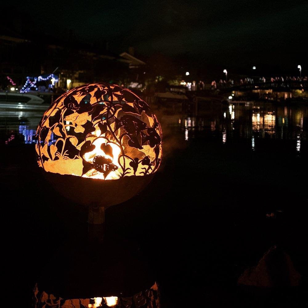 DUCKS FIREBALL FIRE PIT 37.5” Fireballfirepits.com