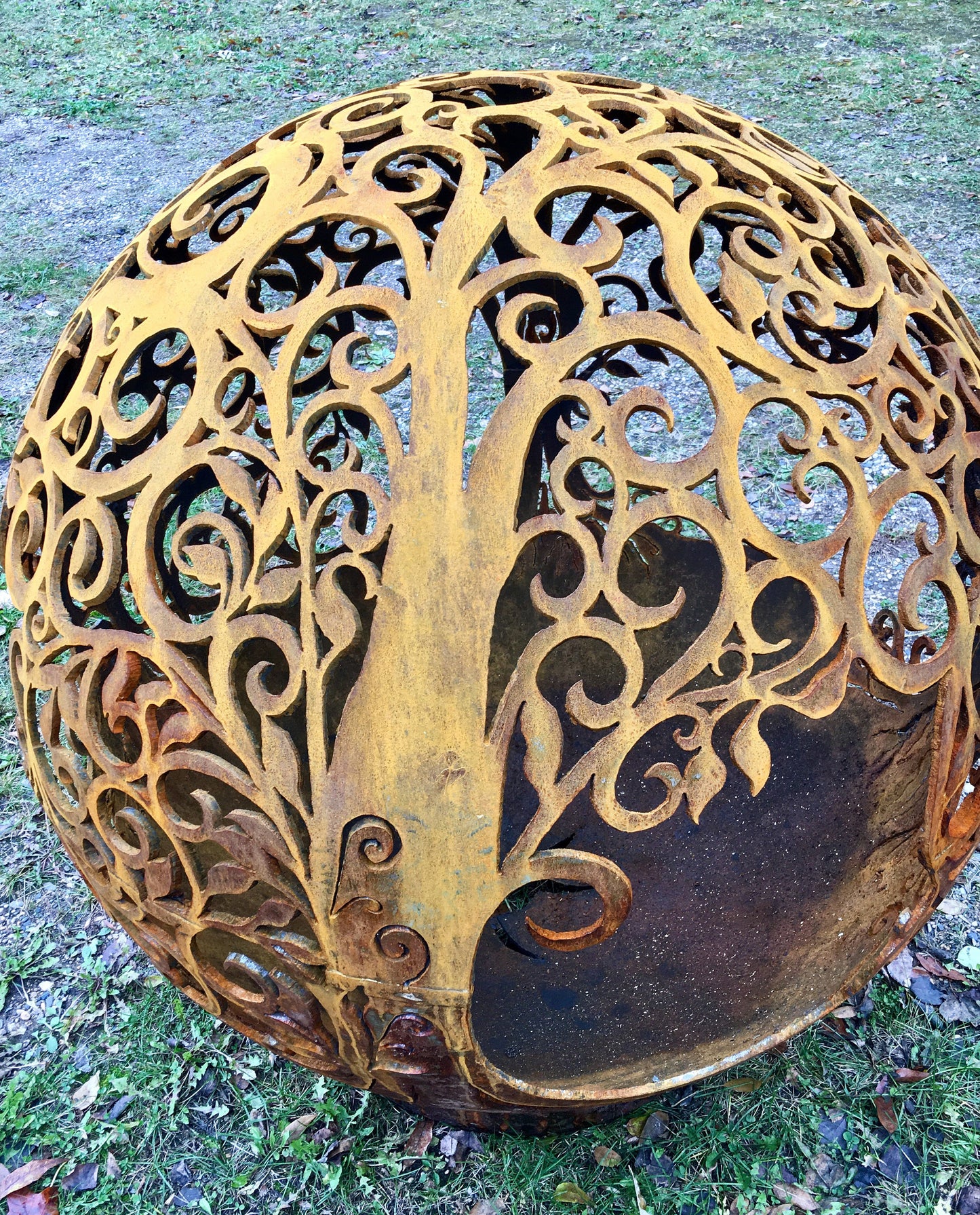 TREE OF LIFE - GIVING TREE 37.5” FIREBALL FIRE PIT fireballfirepits.com