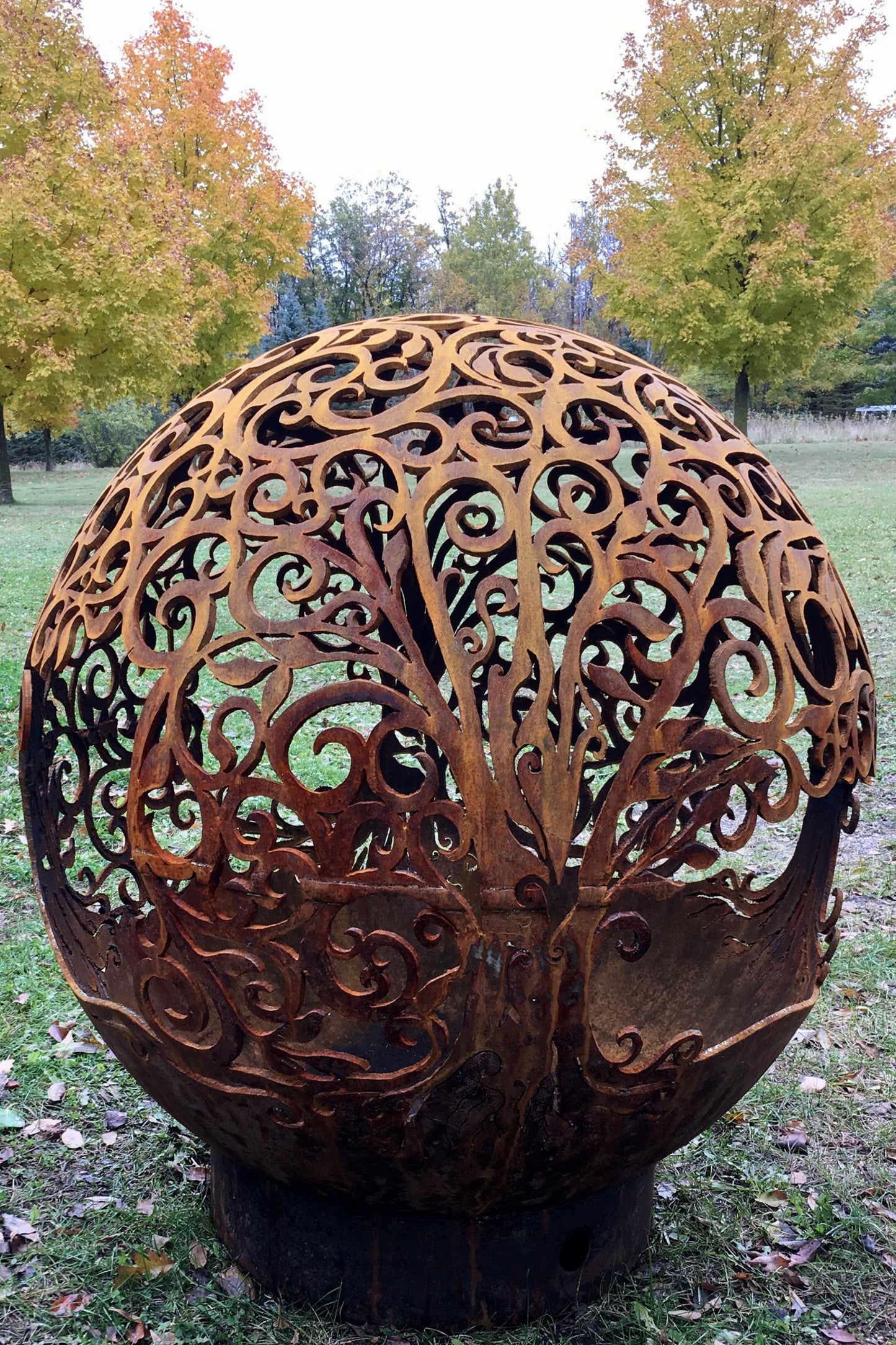 TREE OF LIFE - GIVING TREE 37.5” FIREBALL FIRE PIT fireballfirepits.com