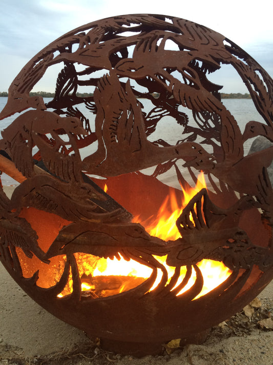 DUCKS FIREBALL FIRE PIT